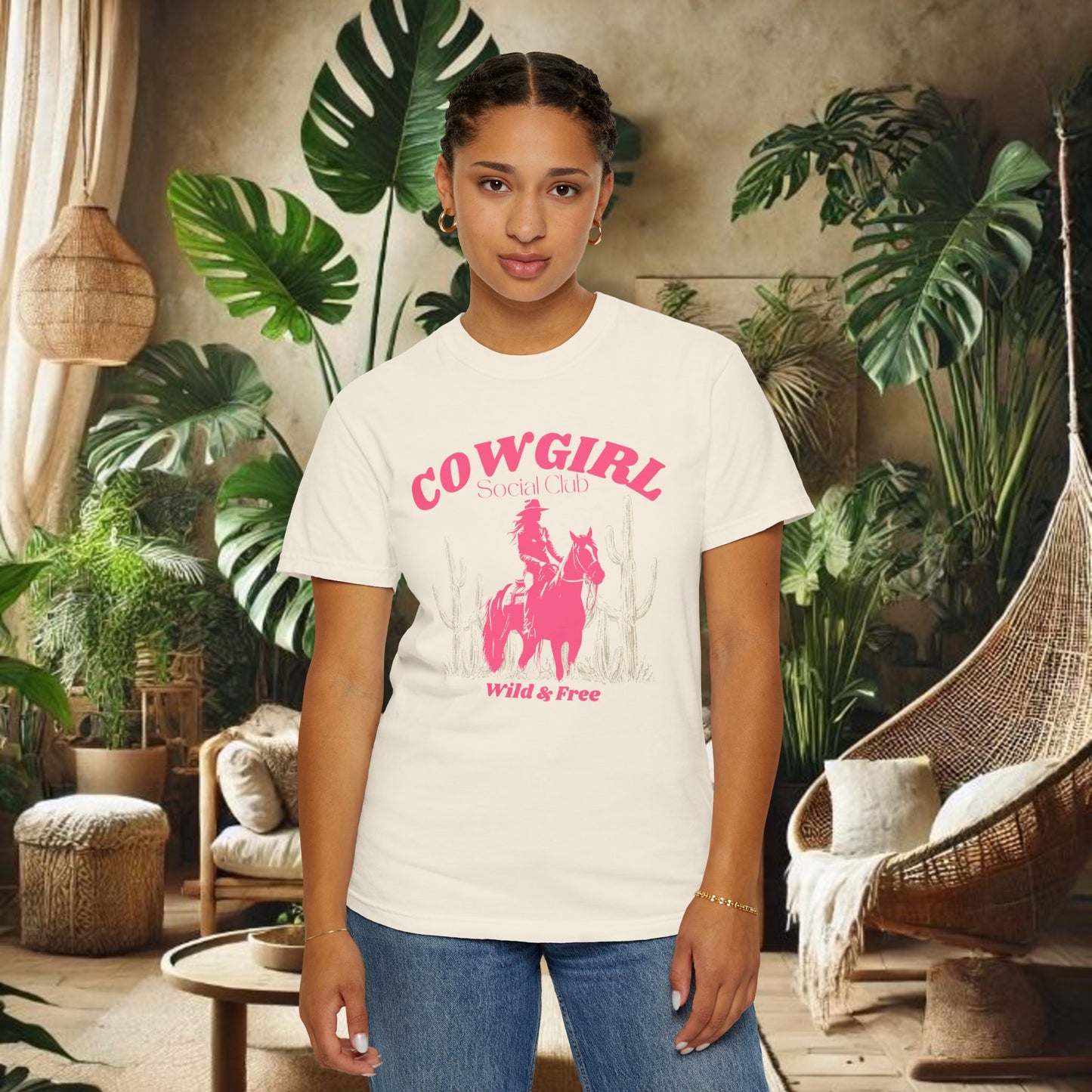 Pink Cowgirl T-shirt - Comfy Comfort Colors