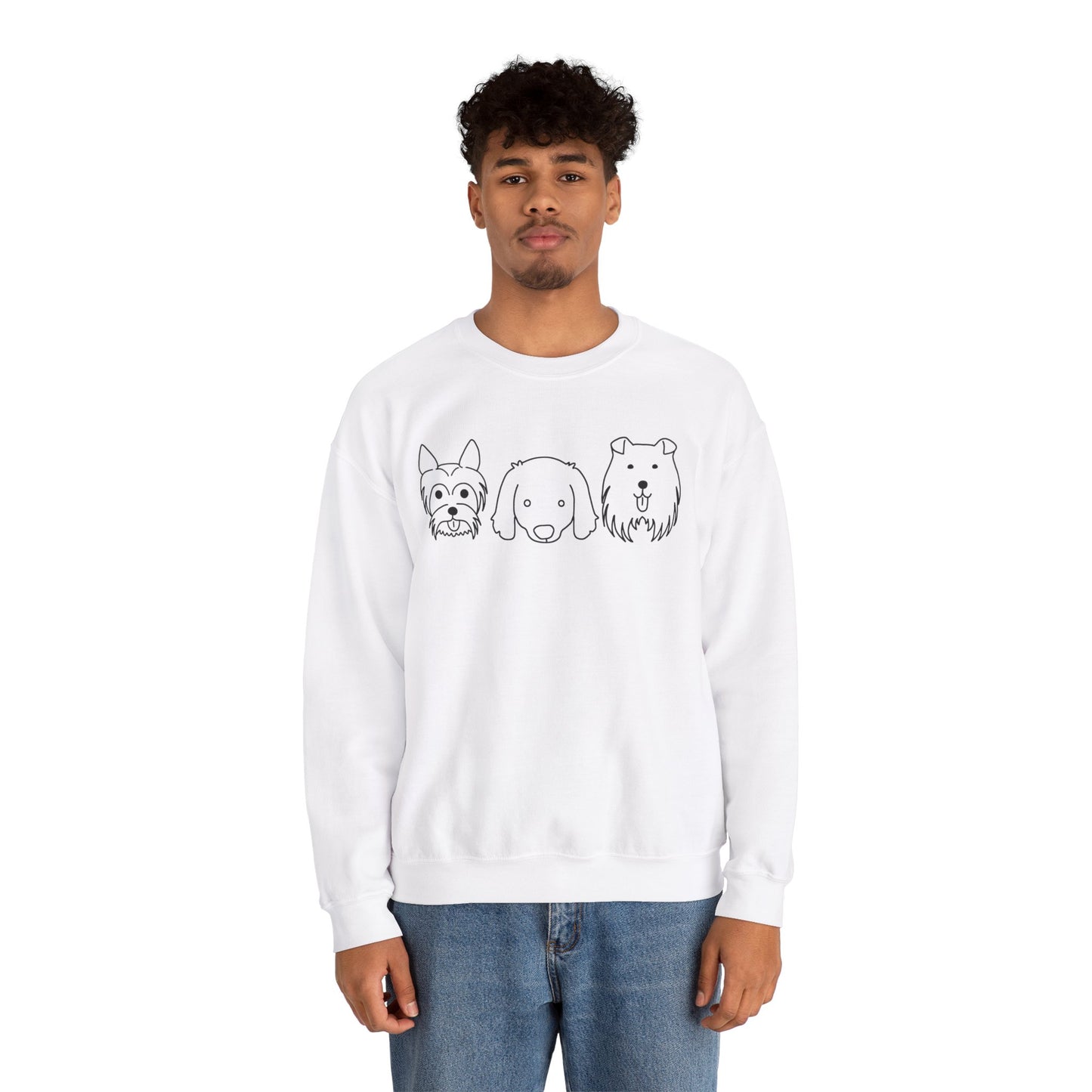 Unisex Heavy Blend™ Crewneck Sweatshirt " 3 Puppies "