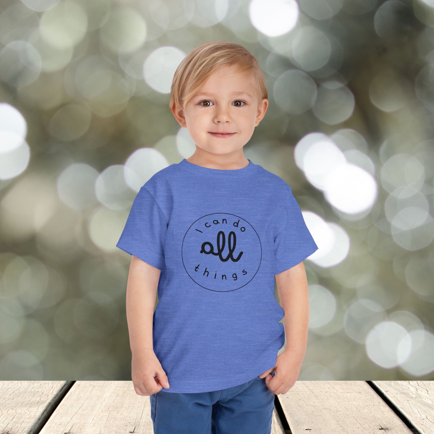 Toddler Short Sleeve Tee " I can do all things"