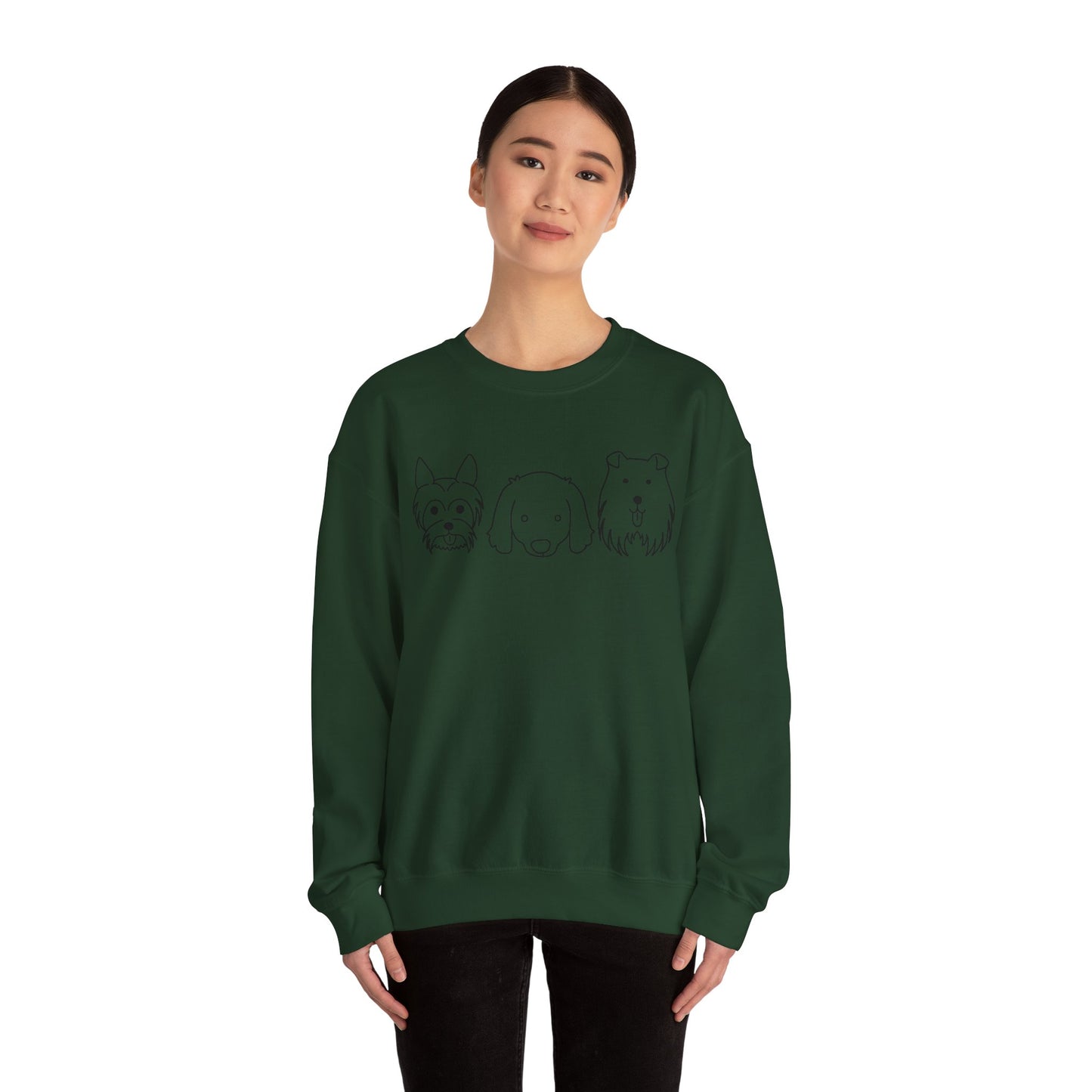 Unisex Heavy Blend™ Crewneck Sweatshirt " 3 Puppies "