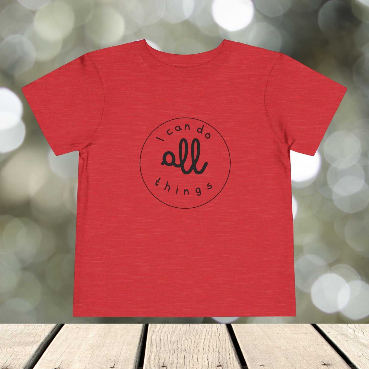 Toddler Short Sleeve Tee " I can do all things"