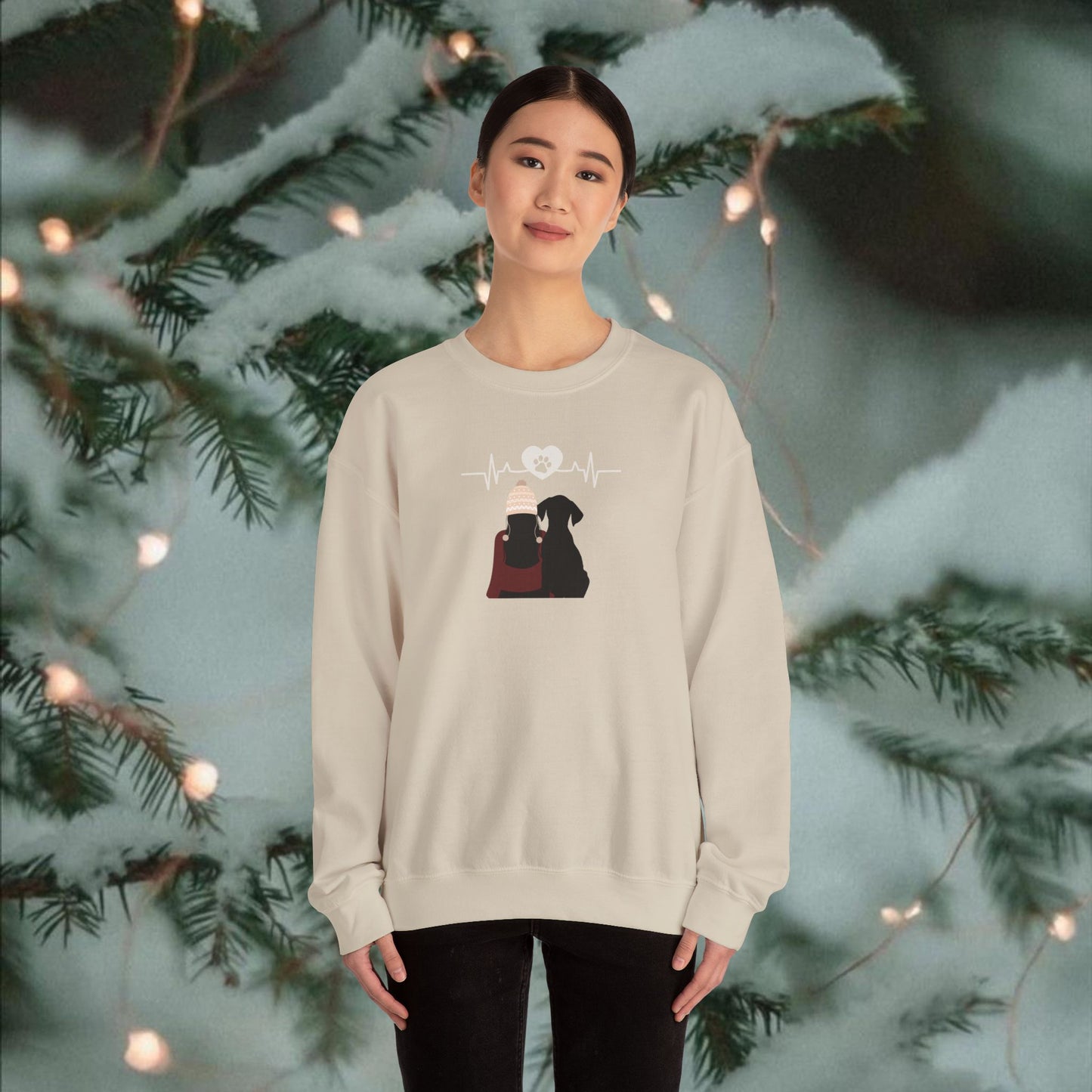 Unisex Heavy Blend™ Crewneck Sweatshirt " I Love My DOG "