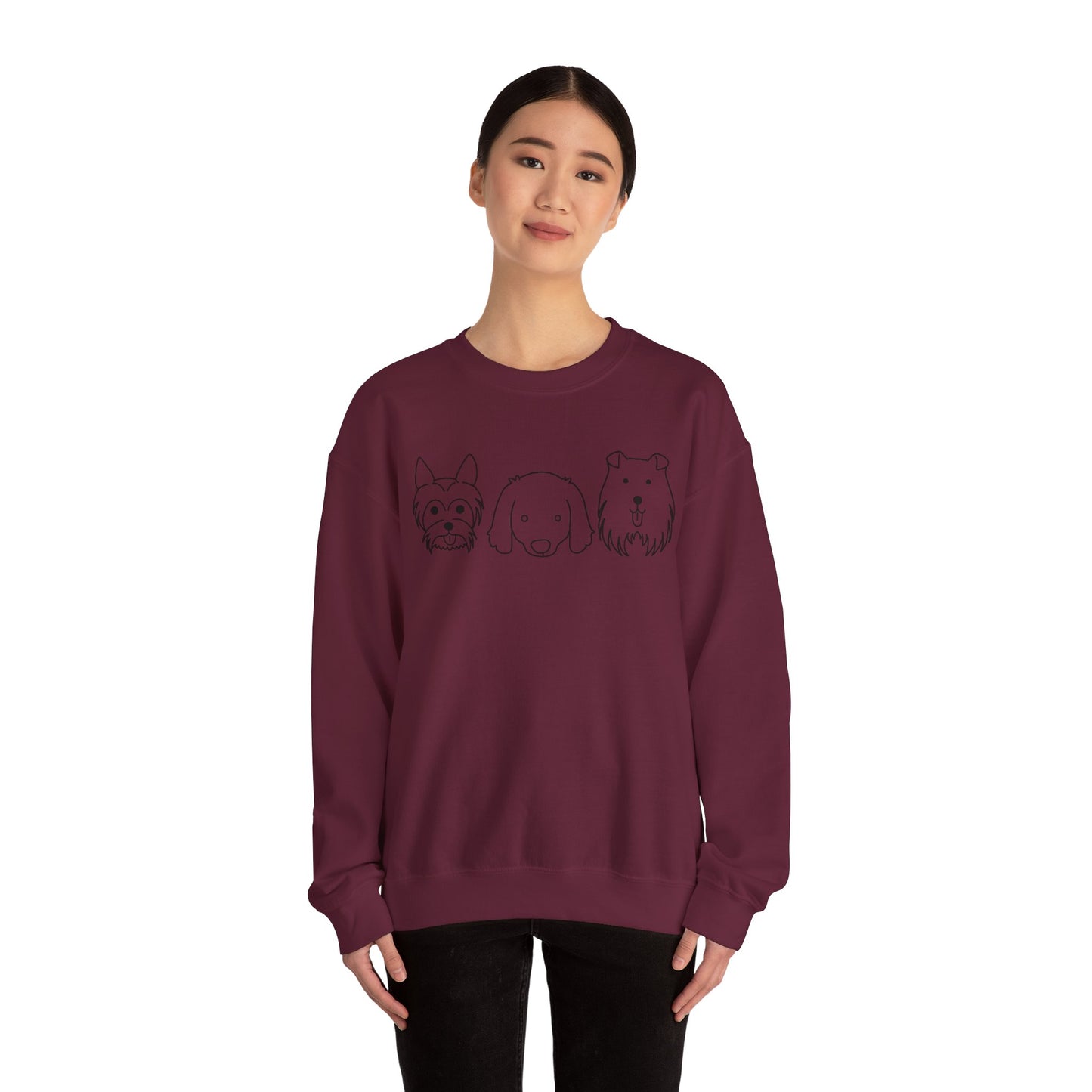Unisex Heavy Blend™ Crewneck Sweatshirt " 3 Puppies "