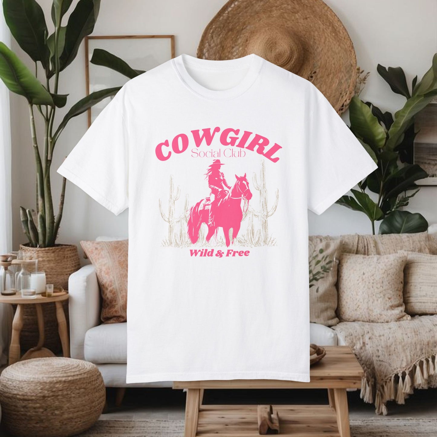 Pink Cowgirl T-shirt - Comfy Comfort Colors