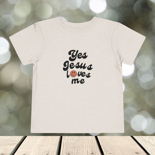 Toddler Short Sleeve Tee " Jesus Loves Me "