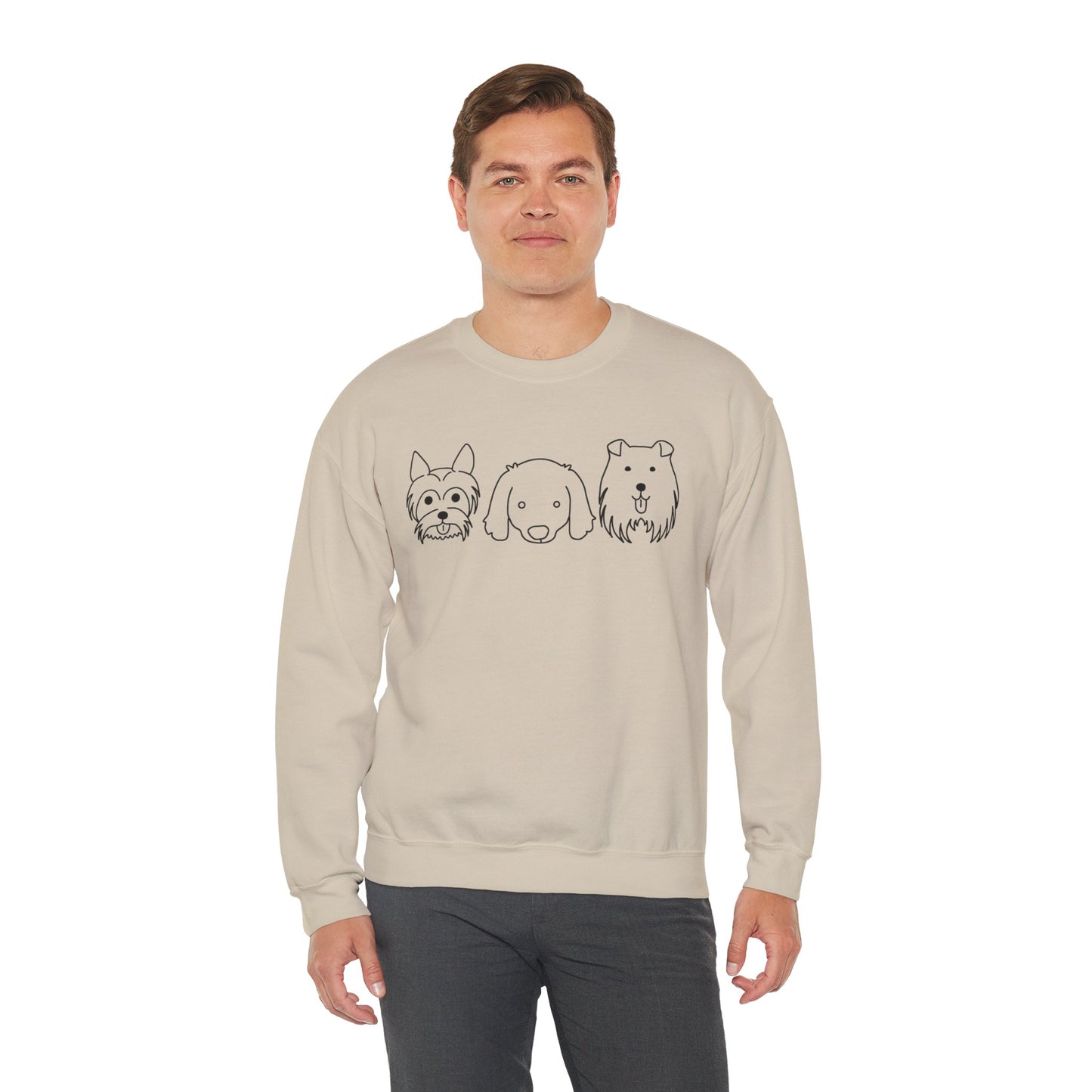 Unisex Heavy Blend™ Crewneck Sweatshirt " 3 Puppies "