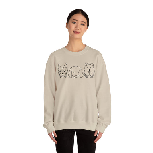 Unisex Heavy Blend™ Crewneck Sweatshirt " 3 Puppies "