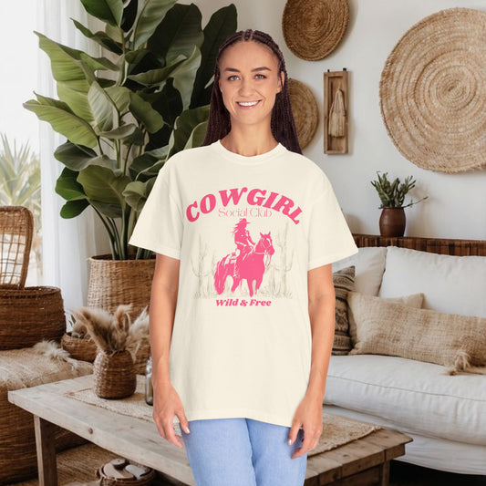Pink Cowgirl T-shirt - Comfy Comfort Colors
