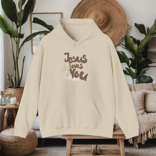 Hoodie Jesus Loves You Unisex Sweatshirt