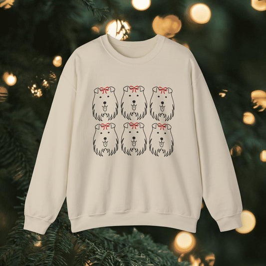 Unisex Heavy Blend™ Crewneck Sweatshirt " Puppy Christmas "