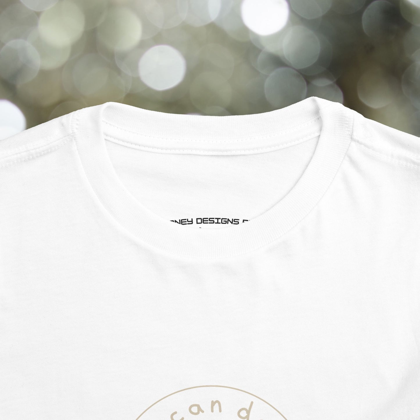 Toddler Short Sleeve Tee " I can do all things " tan