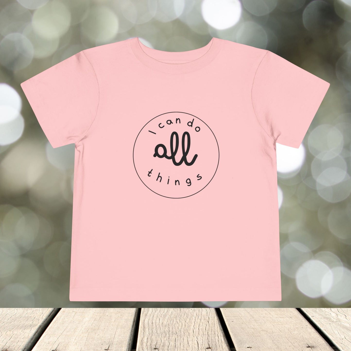 Toddler Short Sleeve Tee " I can do all things"
